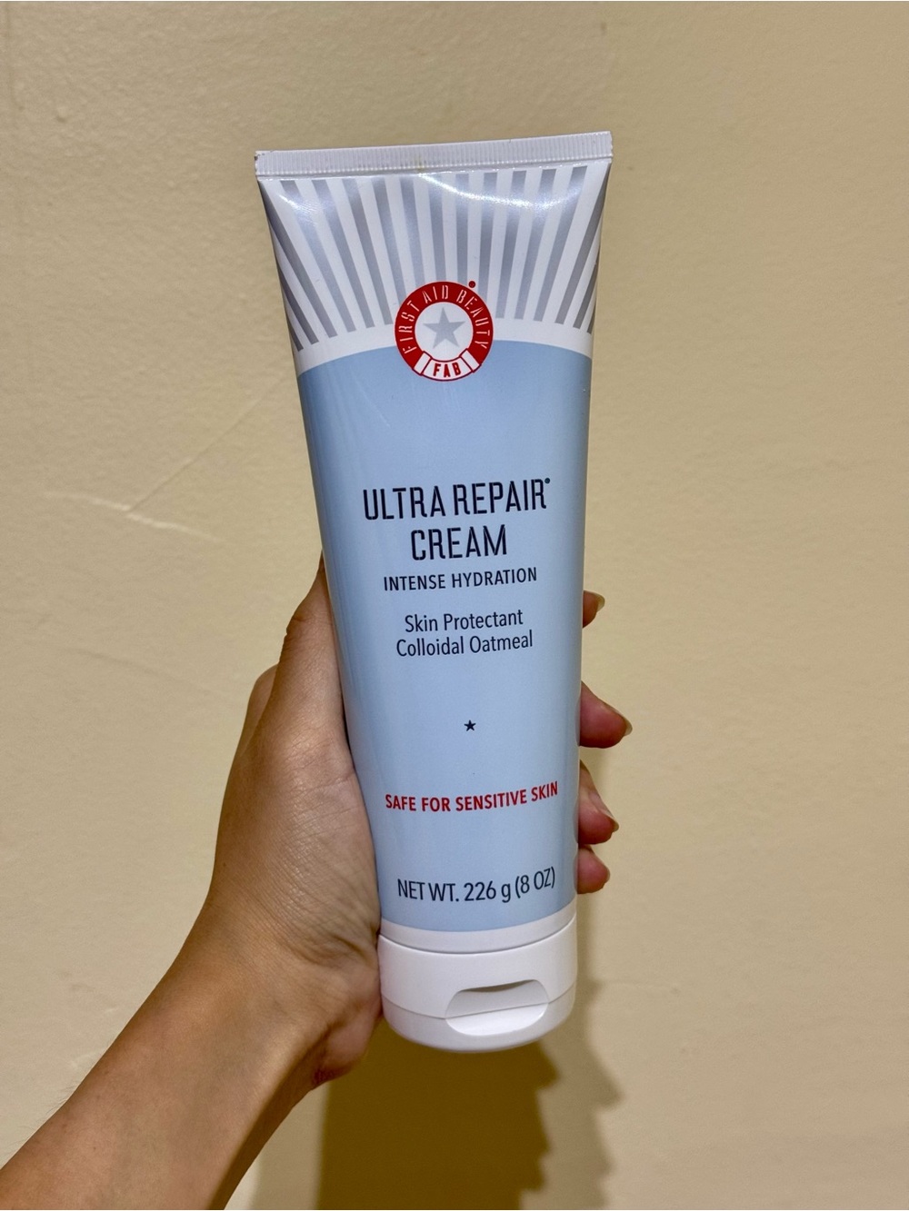 First Aid Beauty Ultra Repair Cream - Light Blue and White Tube